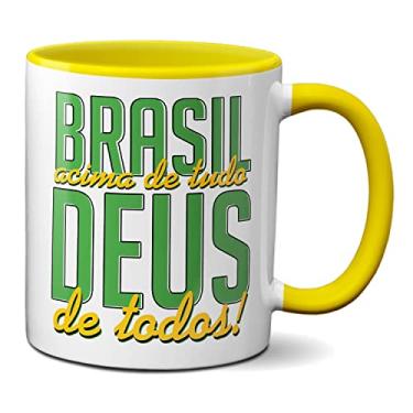 Imagem de Caneca Bolsonaro Brasil Acima De Tudo Deus Acima De Todos (Amarela)
