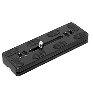 Imagem de Placa Arca Swiss Fotasy de 100 mm, 100 mm QR, placa tipo Arca longa, placa de liberação rápida para tripé com braçadeira padrão universal Arca-Swiss para lente de câmera DSLR, tripé com cabeça esférica