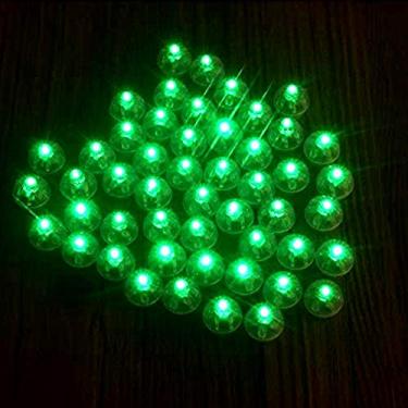 Imagem de Neo LOONS 100 pçs/lote 100 x lâmpada de bola LED verde redonda luz balão longo tempo de espera para lanterna de papel balão luz festa casamento decoração