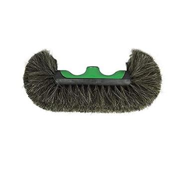 Imagem de 1 Vassoura de Pelo Natural Macia Crina Bola Bolota 33cm Pisos Delicados Limpeza Interna Sem Cabo