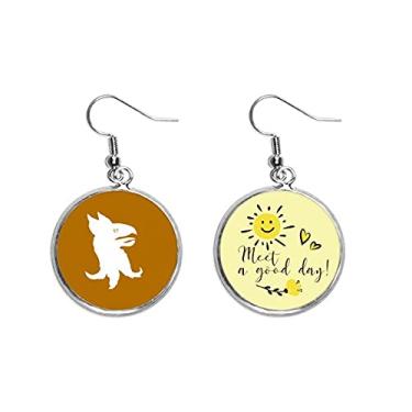 Imagem de Brinco de flor de sol com gota de orelha externa Ferocious Ability l Joia Moda, Medium, Metal