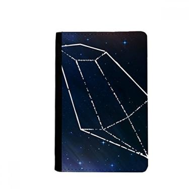 Imagem de Blue Star Crystal Universe Sky Fantasy Passport Holder Notecase Burse Carteira Capa Cartão Bolsa, Multicolor
