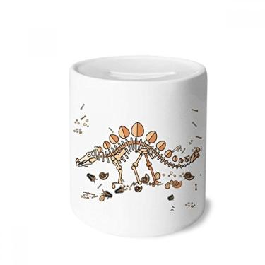 Imagem de DIYthinker Dinosaur Grass Huge Stegosaurus Money Box Saving Banks Ceramic Coin Case Kids Adults