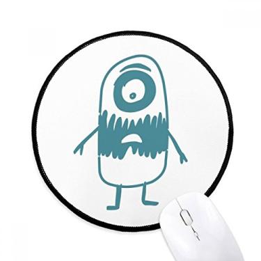Imagem de DIYthinker Universo Alienígena monstro alienígena criatura mousepad desktop escritório tapete redondo para computador