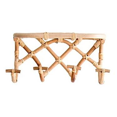 Imagem de KIZQYN Ganchos de casaco cabide cabide de roupas organizador de parede para casaco chapéu toalha suporte de bolsa acessórios de banheiro (38x25x23cm) cabide de casaco montado na parede