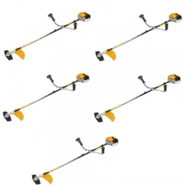 Imagem de Kit com 5 Roçadeira a Gasolina Semi Profissional 33cc Vr330h Vulcan Trent Amarelo