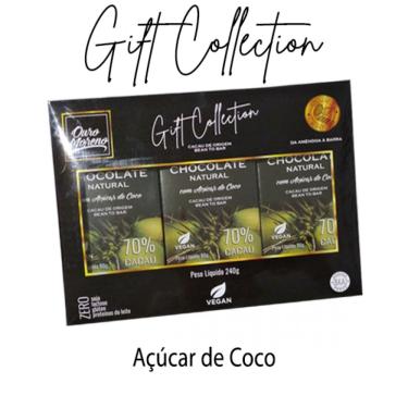 Imagem de Gift Collection de Chocolate 70% cacau e Açúcar de Coco com 3 Barras de 80g