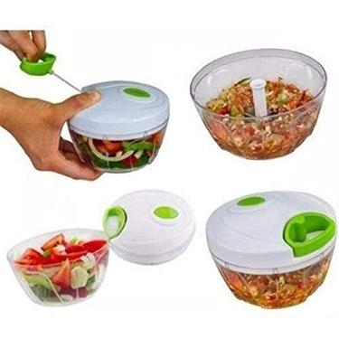 Imagem de Mini Processador E Triturador De Alimentos Manual 3 Laminas