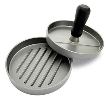 Imagem de Mimo Style Modelador de Hambúrguer Gourmet em Metal, Fácil de Usar, Modele seus Hambúrgueres de Acordo com a Sua Fome, Perfeito Para Churrascos, Lanches e Comemorações, Prático e de Qualidade
