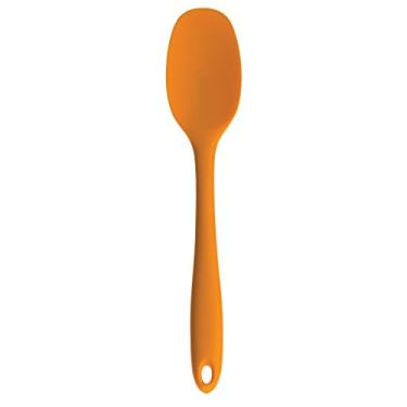 Imagem de Colher de espátula de silicone favorita da RSVP International, laranja, 27,94 cm