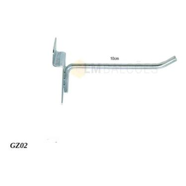 Imagem de Gancho Expositor Painel Zincado Kit C/ 100unid.