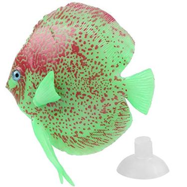Imagem de Peixe Artificial Luminoso de Silicone, Peixe Artificial, Aquário de Aquário (Verde)