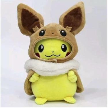 Eevee Pokemon Pelucia Etiqueta Pokémon Center Boneco Pelúcia