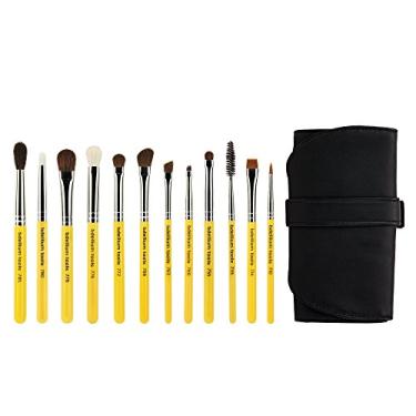 Imagem de Bdellium Tools Escova de maquiagem profissional série viagem - Olhos 12 peças Conjunto de pincéis com bolsa dobrável
