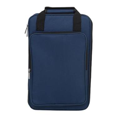 Imagem de Generic Bolsa de suporte para baqueta de percussão, bolsa profissional de baqueta de grande capacidade, bolsa de armazenamento de baqueta oxford para escovas, Marinha