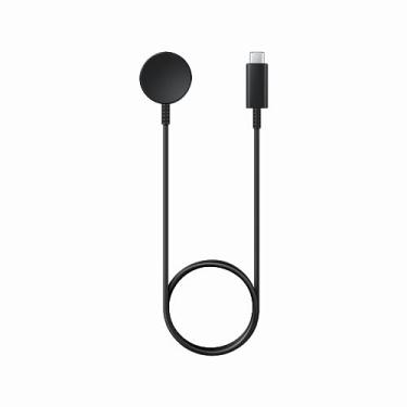 Imagem de SAMSUNG Carregador rápido sem fio oficial Galaxy Watch (USB-C) - Preto (EP-OR900BBEGWW)