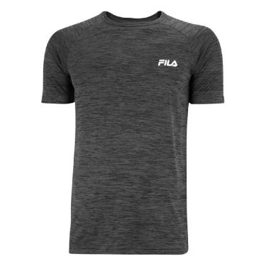 Imagem de Camiseta Fila Sport Melange Masculina - Cinza escuro-Unissex