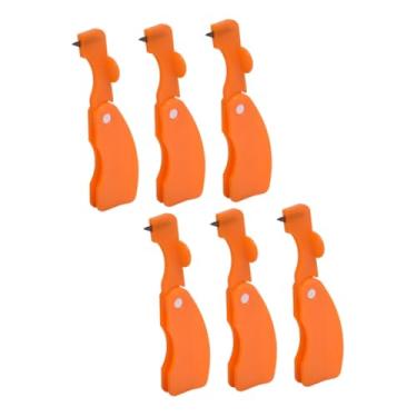 Imagem de PRETYZOOM 6 Unidades descascador de laranja removedor de frutas cítricas fatiador manual de laranja ferramentas descascador de kiwi abridor de romã portátil descascador de romã