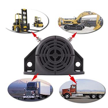 Imagem de FARBIN Alarme de reserva de caminhão, 105 dB, 12 V/48 V, buzina de reverso, alarme de alarme de campainha BIBI à prova d'água, industrial, resistente, aviso de reserva (alarme circular)