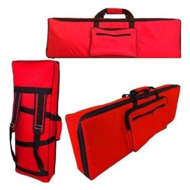 Imagem de Capa Master Luxo Nylon Vermelha Para Teclado Roland Xps10