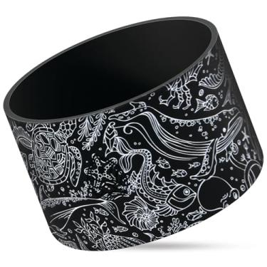 Imagem de REUZBL Bota protetora de silicone para garrafa Owala FreeSip 1,134 g, Hydro Flask 947-1,134 g, frasco de ferro, Takeya, Thermoflask e garrafas de água de boca larga semelhantes, acessório de garrafa