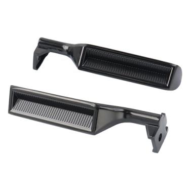 Imagem de HNeekyr Maçaneta de porta de metal interior dianteira esquerda motorista passageiro compatível com Ford Bronco F150 F250 F350 F53 F59 F800 1987-1996 Preto 77177 77178 E7TZ-1522601-A E7TZ-1522600-A 2