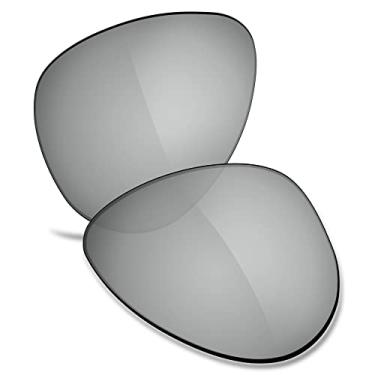 Imagem de TRUSHELL Lentes de reposição polarizadas para óculos de sol Ray-Ban Aviator RB3044 52 mm prata espelhado - Polarizadas