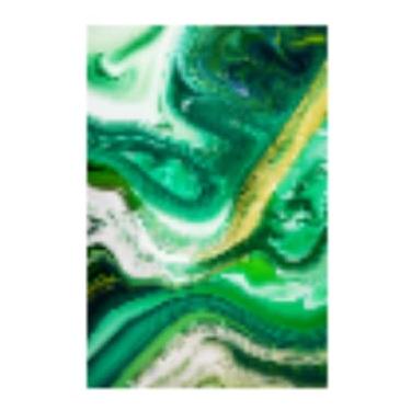 Imagem de Berkin Arts Compatível com capa para iPhone 8 Plus/iPhone 7 Plus, capa de TPU transparente, design de mármore verde, geométrico, artístico, colorido, expressivo