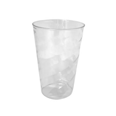 Imagem de Kit 10 Copos Twister 750 ml Acrilico Sem tampa Translucido Colorido lembrancinha Festa Aniversario decoração evento festival balada drink (Cristal)