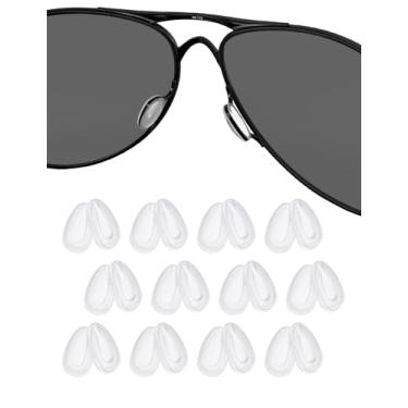 Imagem de 12 pares de protetores nasais de substituição para Oakley Feedback OO4079 | Holbrook Metal OO4123 | Crosshair New 2012 OO4060 | Elmont M L OO4119; para óculos de sol Arnette Dean AN4205