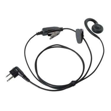 Imagem de DLECNFUN Fone de ouvido Walkie Talkie com microfone de nylon trançado, fones de ouvido de rádio bidirecional com cabo para Motorola, fones de ouvido de rádio amador móvel