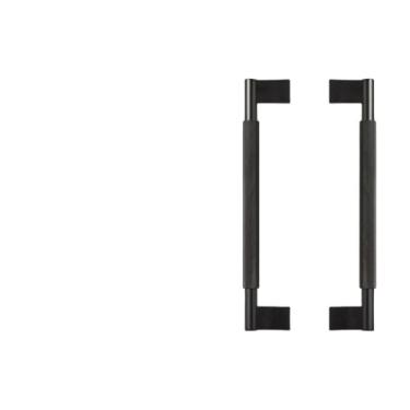 Imagem de Porta de latão sólido dupla face cruz cozinha geladeira aparelho armário puxar barra madeira, dp001b, blk, 300