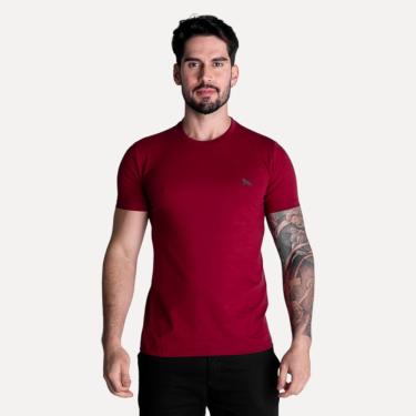 Imagem de Camiseta Acostamento Wolf Casual Bordô