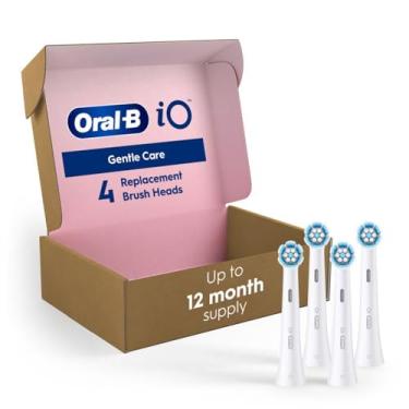 Imagem de Oral-B Cabeças de escova de dentes elétrica série iO Gentle Care, 4 unidades, branco