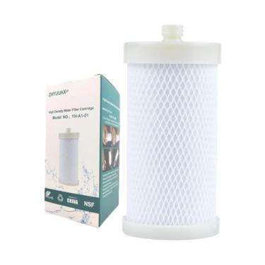 Imagem de ZHYUUAX Substituição do cartucho do filtro de água da torneira, cartucho de filtro de água de alta precisão para filtro de água da máquina de lavar, substituição do cartucho do filtro de água do chuveiro e filtragem de água dura