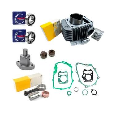 Imagem de Kit Cilindro C/ Rolamentos Acionador Biela BIZ 125 ATE 2008 - METAL LE