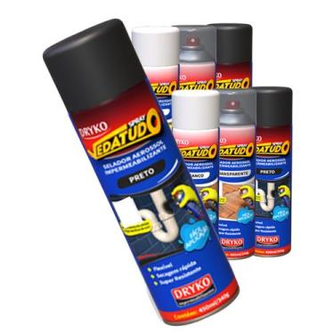 Imagem de Borracha Líquida Impermeabilizante Spray Vedatudo Impermeável PRETO 40