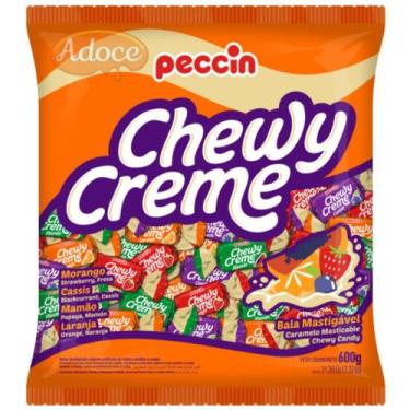 Imagem de Bala mastigável chewy creme sortida peccin, 600g