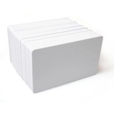 Imagem de Cartão/Cartões Pvc Branco P/ Crachás 0,76mm - 200 Unidades - EXTRACARD