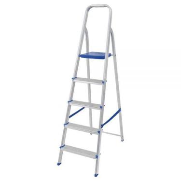 Imagem de Escada Residencial de Alumínio 5 Degraus Mor