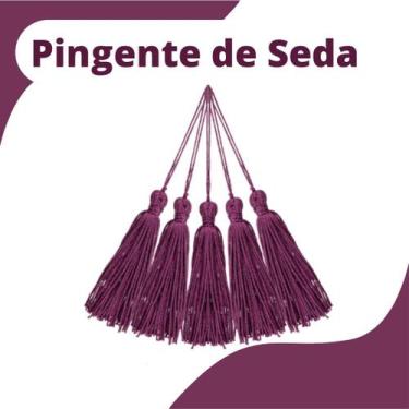 Imagem de Pingente De Seda Tassel - Franja - Pink Escuro - Com 50 Unidades - Nyb
