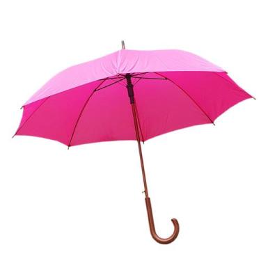 Imagem de Guarda Chuva Sombrinha Colorido Cabo Cor de Madeira Automático - Vária
