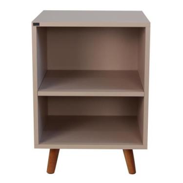Imagem de Mesa de Cabeceira Nicho 400x550x400 - Kolla Mobília, Sal Rosa -  Mdf A