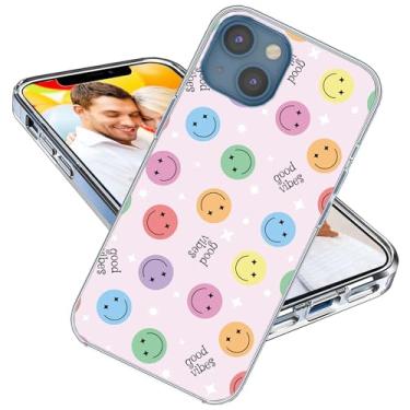 Imagem de ARTIOSIT Capa para iPhone 14, capa para iPhone 13, capa protetora completa à prova de choque fina de borracha TPU macia transparente para meninas mulheres homens iPhone 14/13 6.1, desenho animado