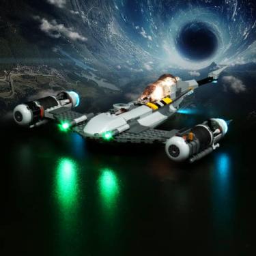 Imagem de Bourvill LED Lights Kit for Lego Mandalorian’s N-1 Starfighter 75325 - Lights Set Compatible with Lego 75325 Set -Classic Version (Lights Kit Without Model)