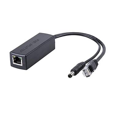 Imagem de Adaptador divisor PoE ativo, 48V a 12V, compatível com IEEE 802.3af/at 10/100/1000Mbps até 100 metros para câmera de vigilância, ponto de acesso sem fio e telefone VoIP