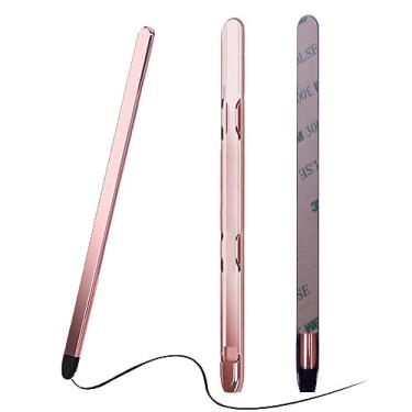 Imagem de YQODSZ Suporte para caneta Stylus e S Pen para Samsung Galaxy Z Fold 5/6, suporte adesivo fino para caneta S, caneta capacitiva de ponta de silicone altamente sensível - rosa