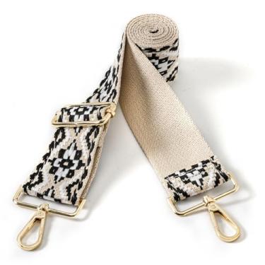 Imagem de PAXMATE Alça de bolsa de substituição ampla alça transversal alça de guitarra bolsa alça de ombro ajustável, cor 45-2" (5 cm), Wide: 2"(5cm)