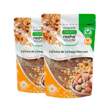Imagem de Farinha de Linhaça Marrom 100% Pura Selecionada Premium Kit 2 100g - G