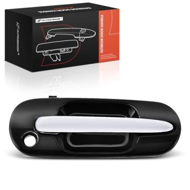 Imagem de A-Premium Maçaneta externa do lado do passageiro dianteiro direito compatível com Honda CR-V CRV 1997 1998 1999 2000 2001, alavanca cromada e caixa preta, substituição # 72140-ST0-J02